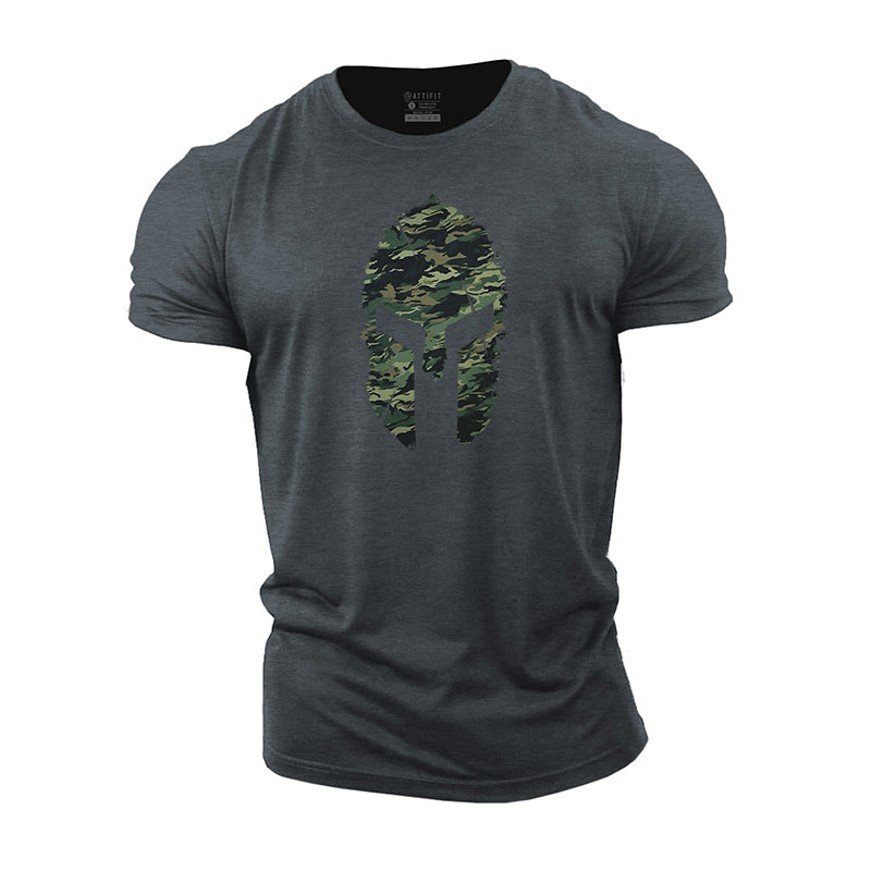 Camouflage Spartan Cotton Men's T-Shirts