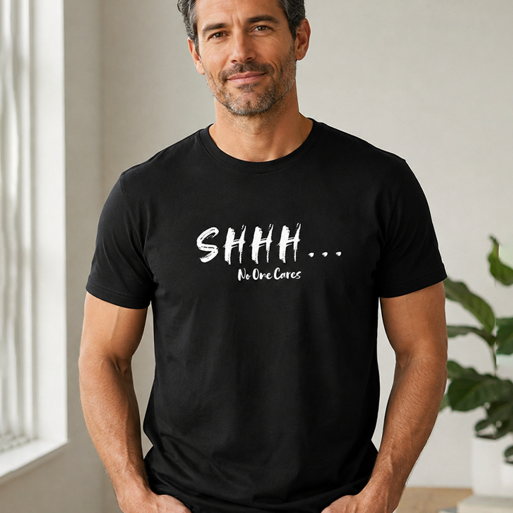 No One Cares Cotton T-Shirt