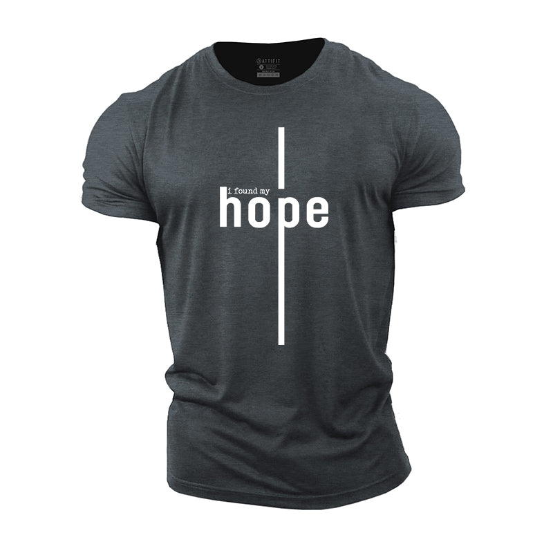 I Found My Hope Print Cotton T-shirts