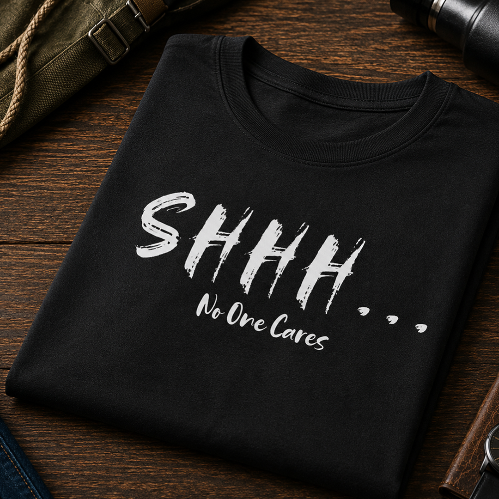 No One Cares Cotton T-Shirt