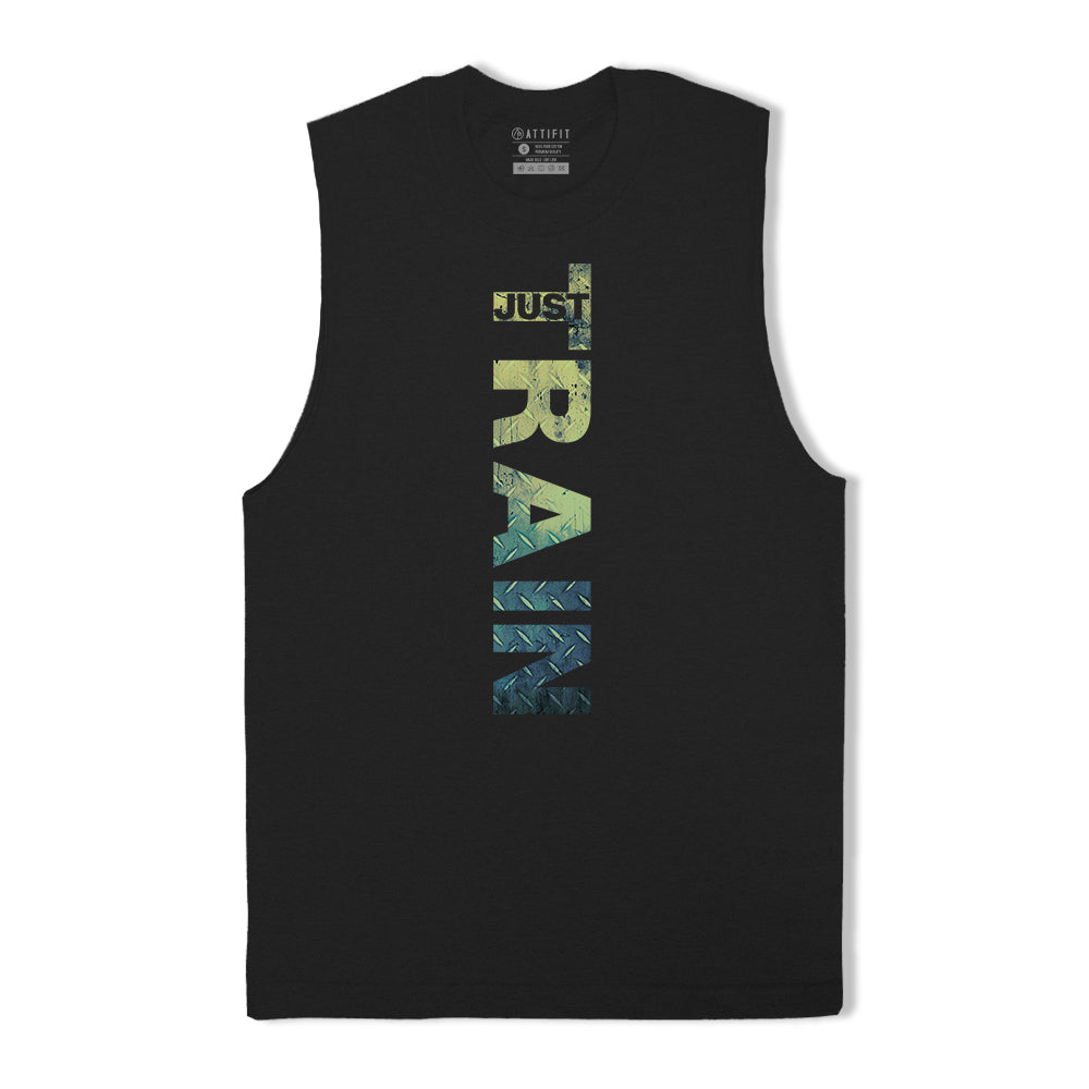 Cotton Just Train Graphic Tank Top