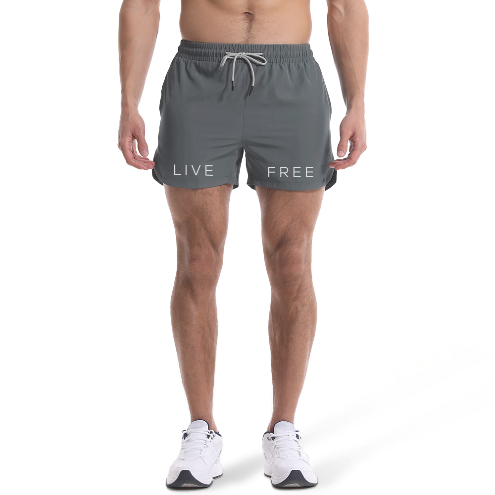 Men's Quick Dry Live Free Graphic Shorts