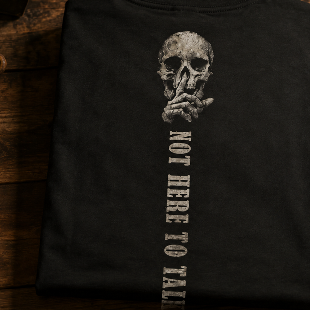 Not Here to Talk Cotton T-Shirt