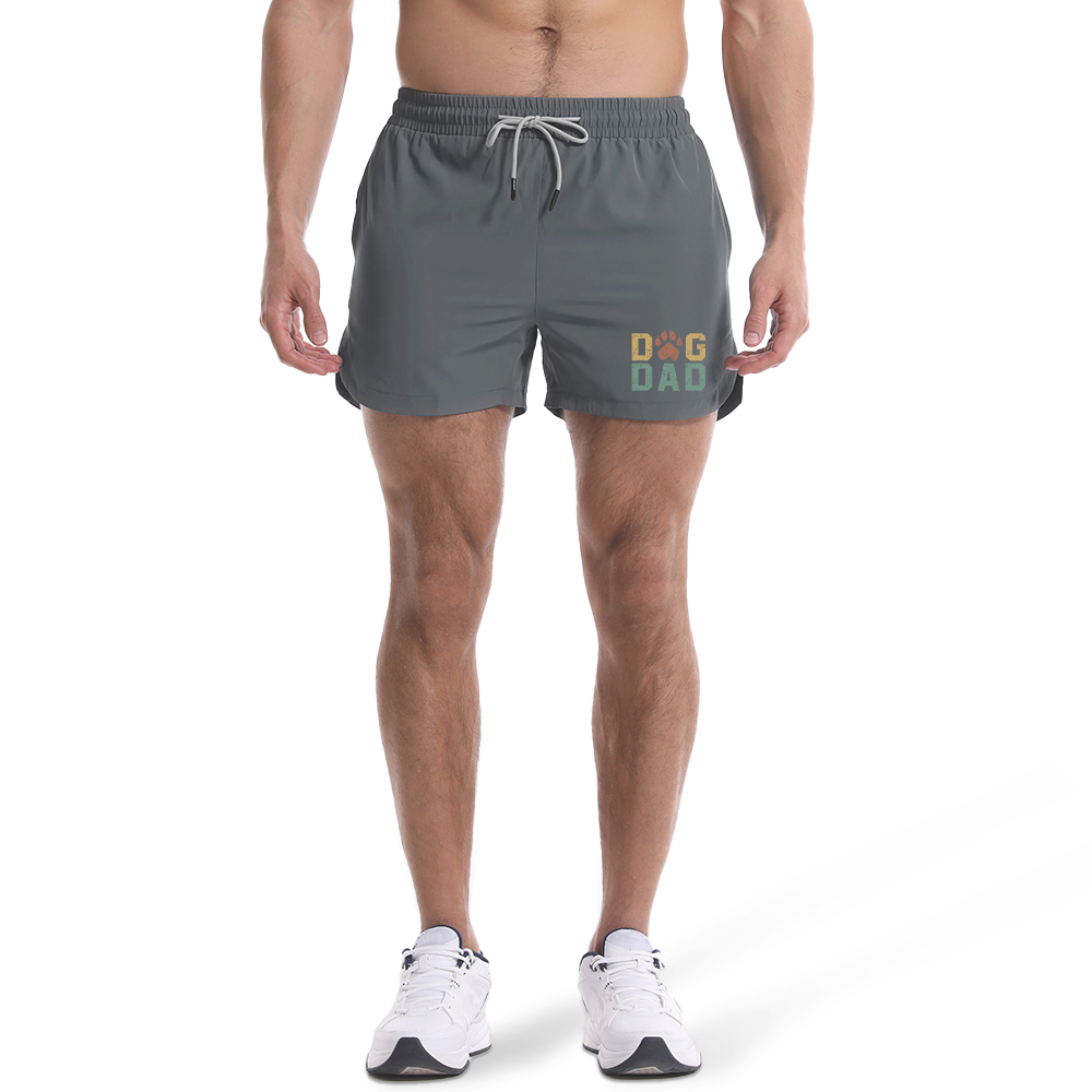 Men's Quick Dry Dog Dad Graphic Shorts