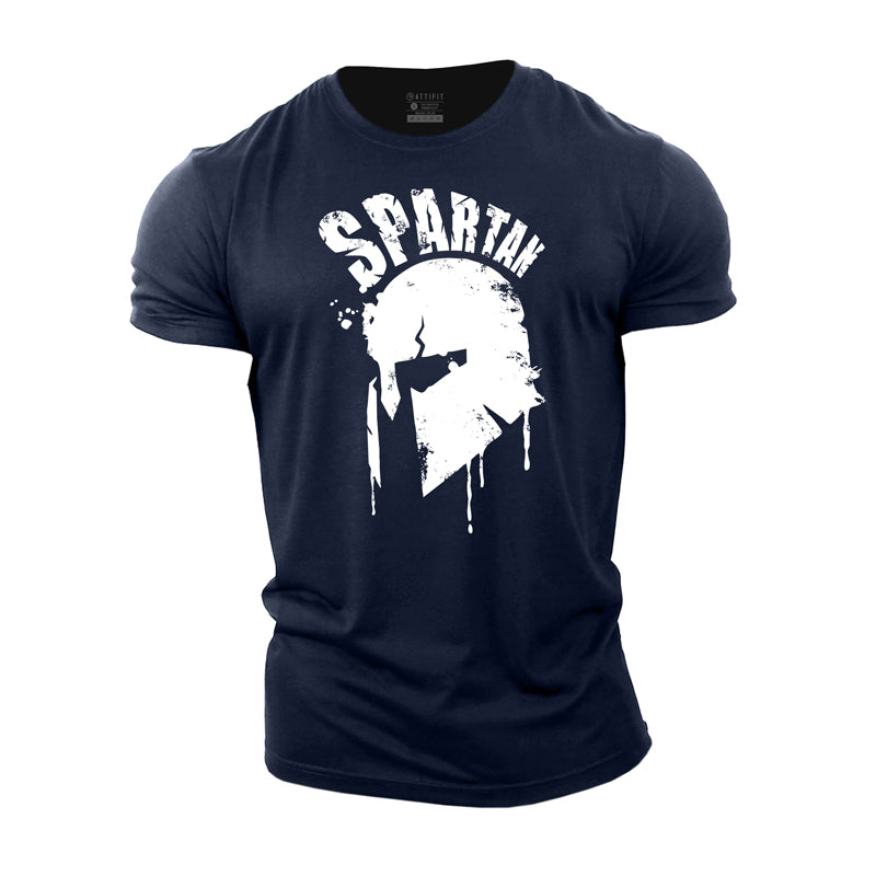 Spartan Helmet Cotton Men's T-Shirts