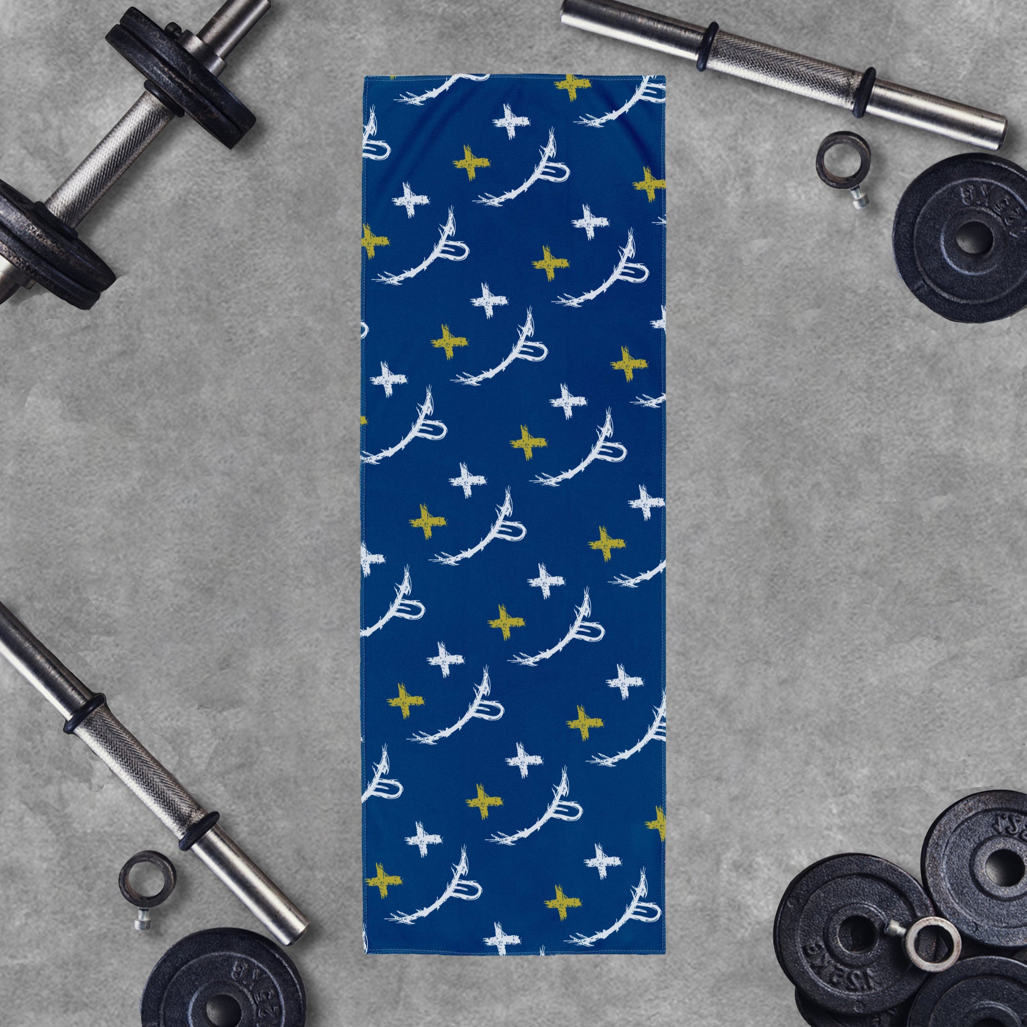 Naughty Smiley Face Graphic Workout Cooling Towel