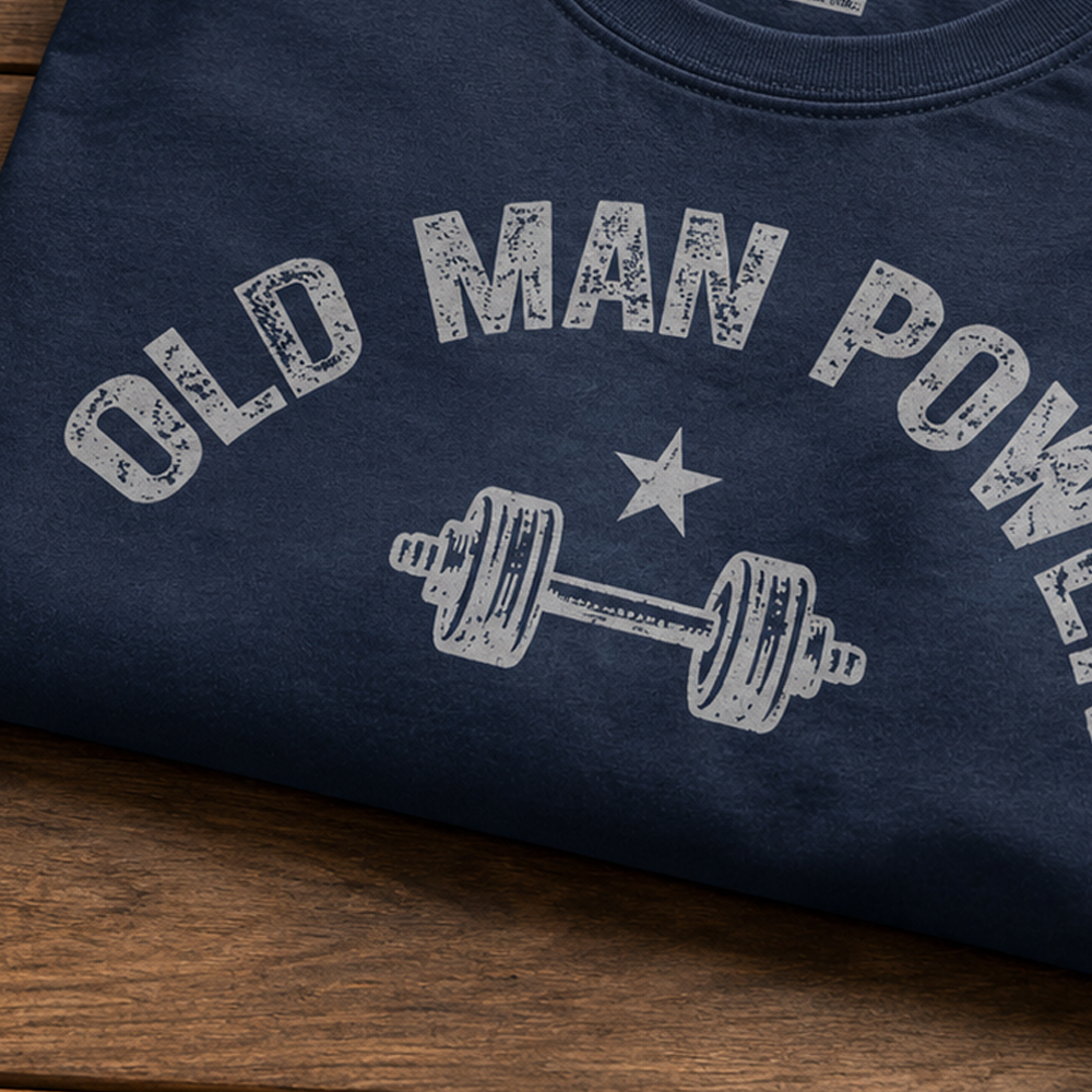 Old Man Power Cotton T-Shirt
