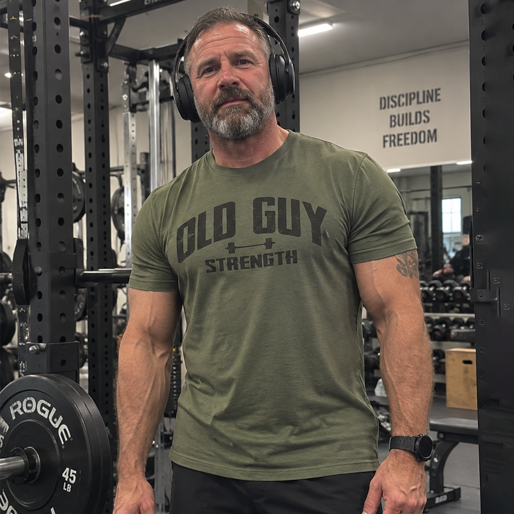 Old Guy Strength Cotton T-Shirt