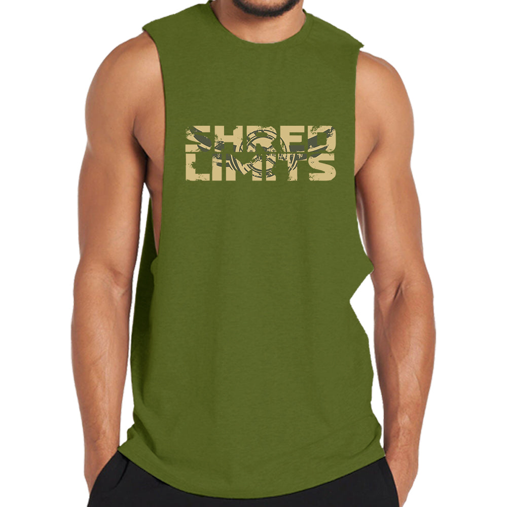Cotton Shred Limits Graphic Tank Top