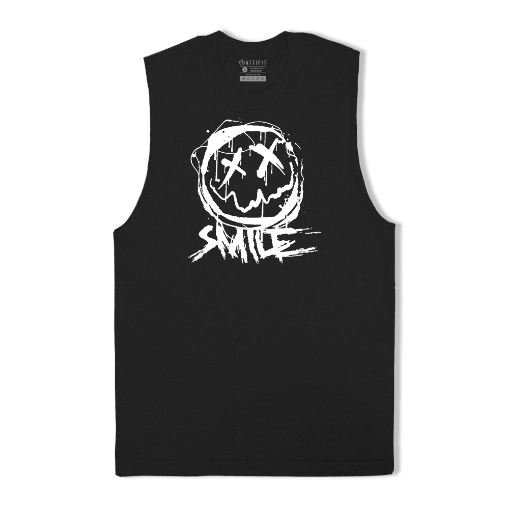 Happy Face Graphic Tank Top