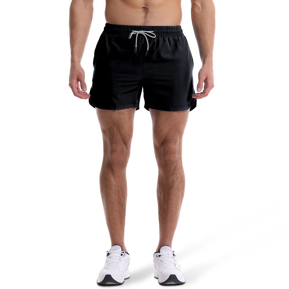 Men's Quick Dry Lightweight Workout Shorts - Black