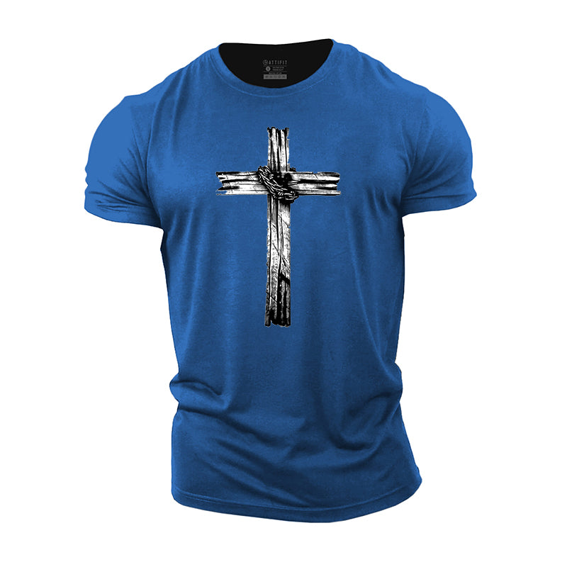 Cross Graphic Men's Fitness T-shirts