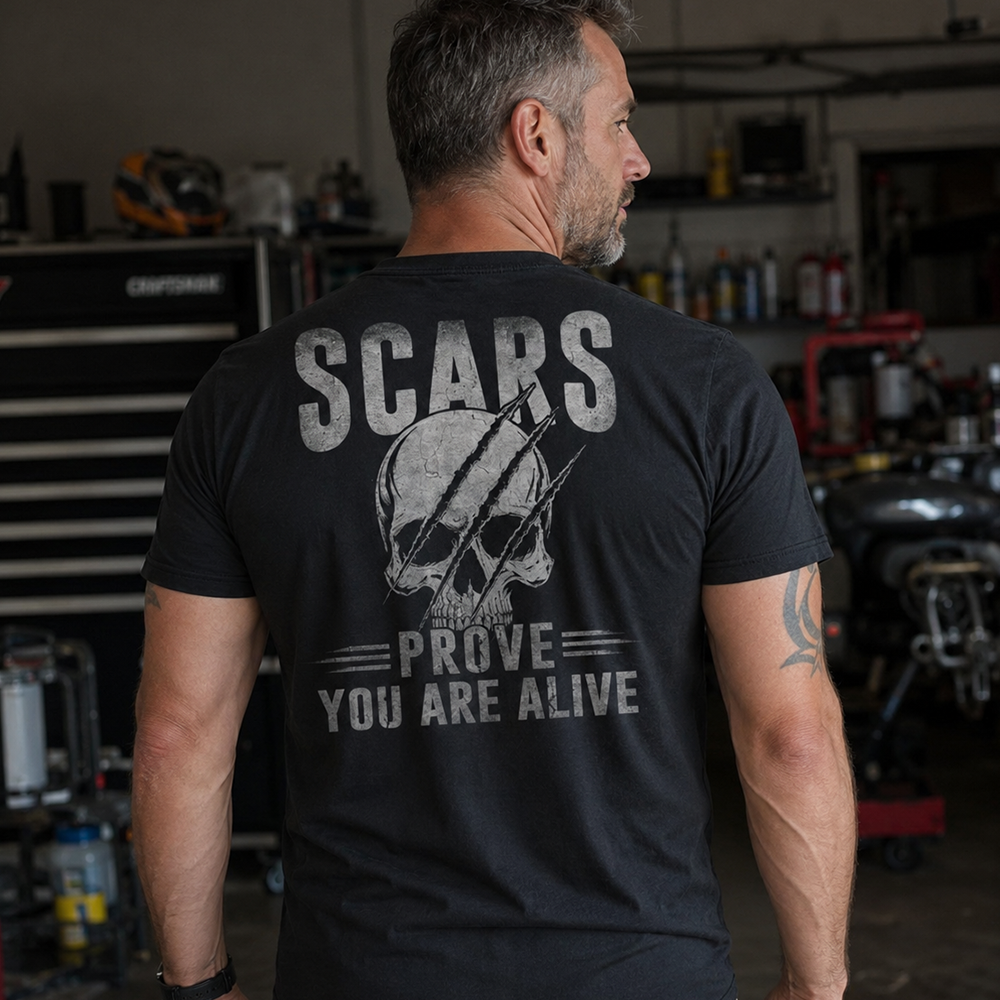 Scars Mean Alive Cotton T-Shirt