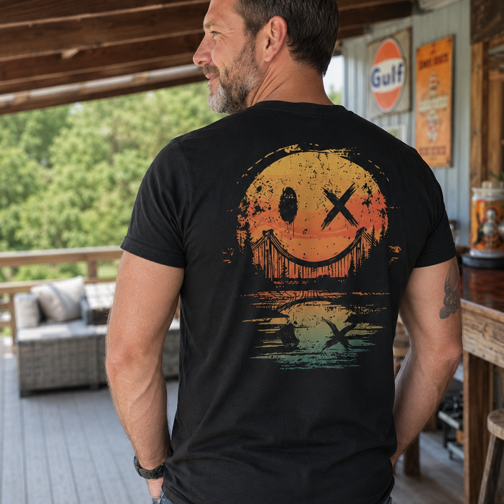 Smiley Lake Cotton T-Shirt