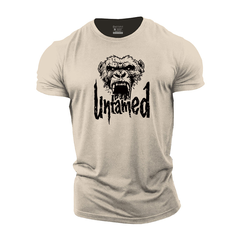 Untamed Print Men's Workout T-shirts