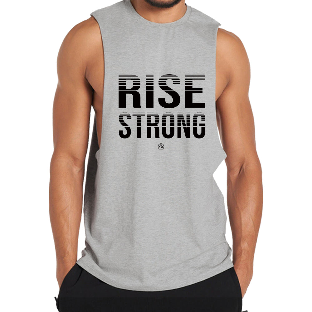 Cotton Rise Strong Graphic Tank Top