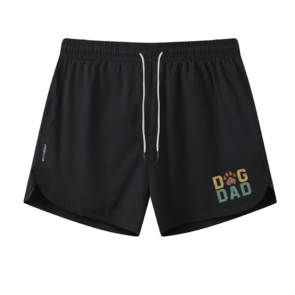 Men's Quick Dry Dog Dad Graphic Shorts