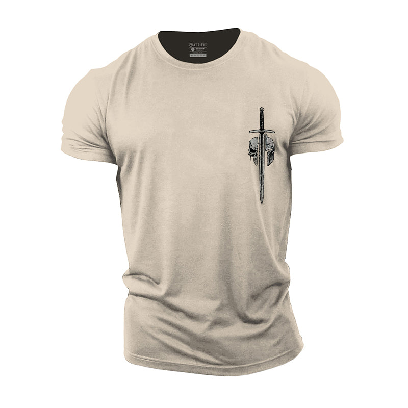 Spartan Sword Graphic Men's Fitness T-shirts