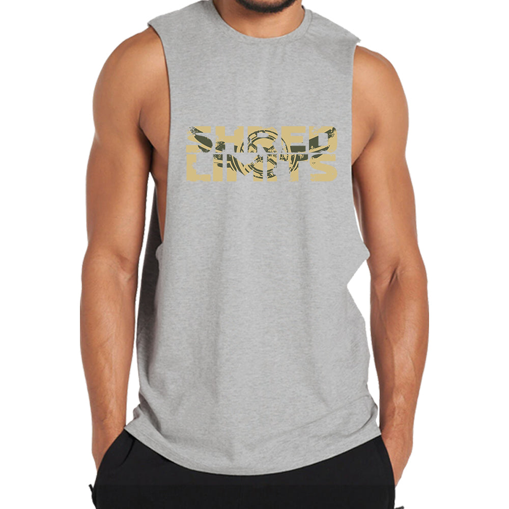 Cotton Shred Limits Graphic Tank Top