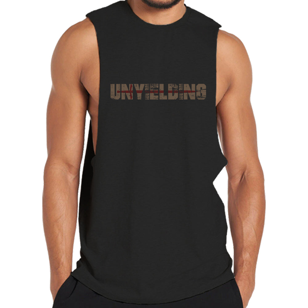 Cotton Unyielding Graphic Tank Top