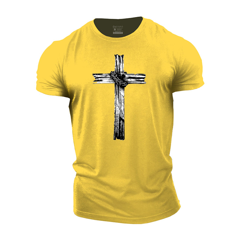 Cross Graphic Men's Fitness T-shirts