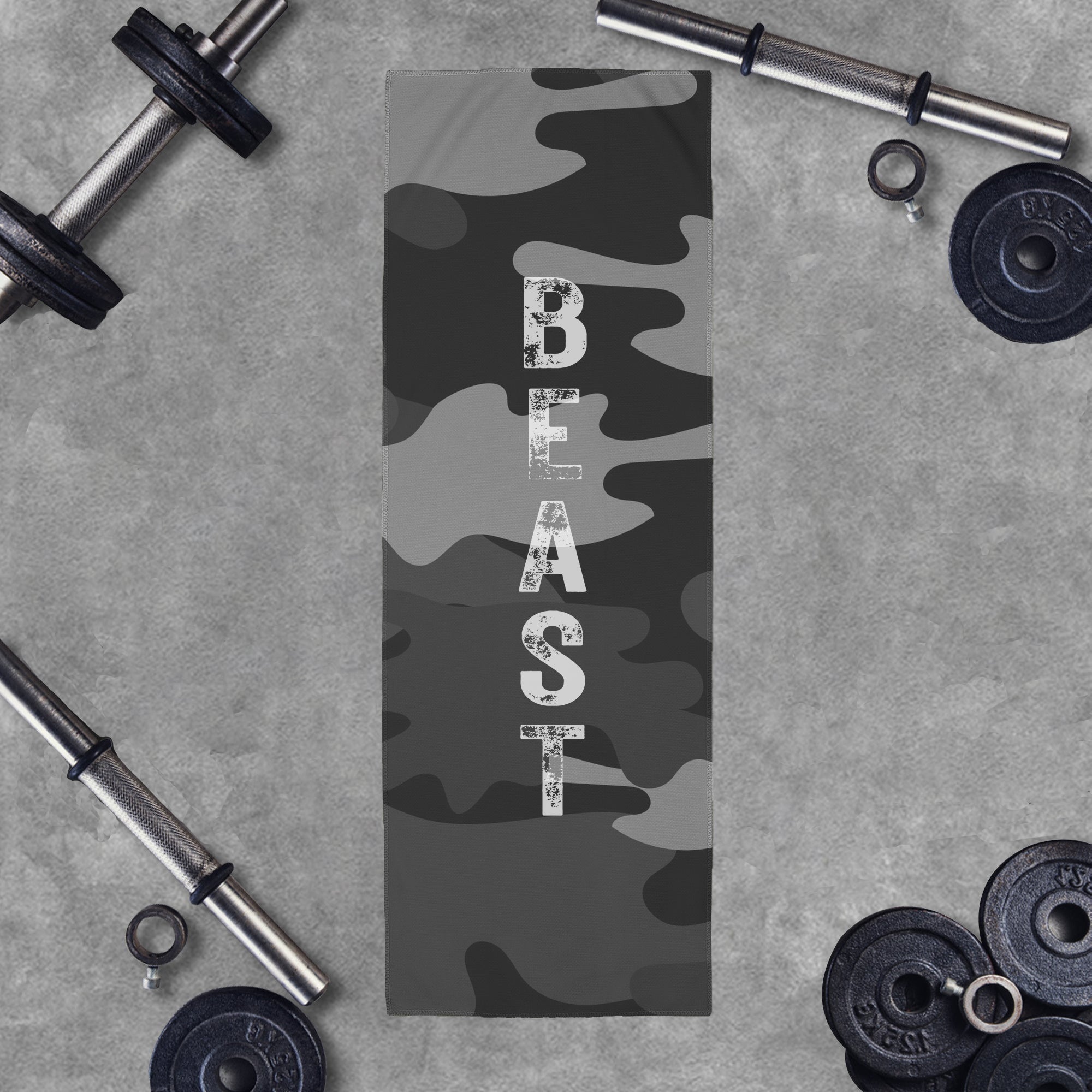 Camouflage Beast Graphic Workout Cooling Towel