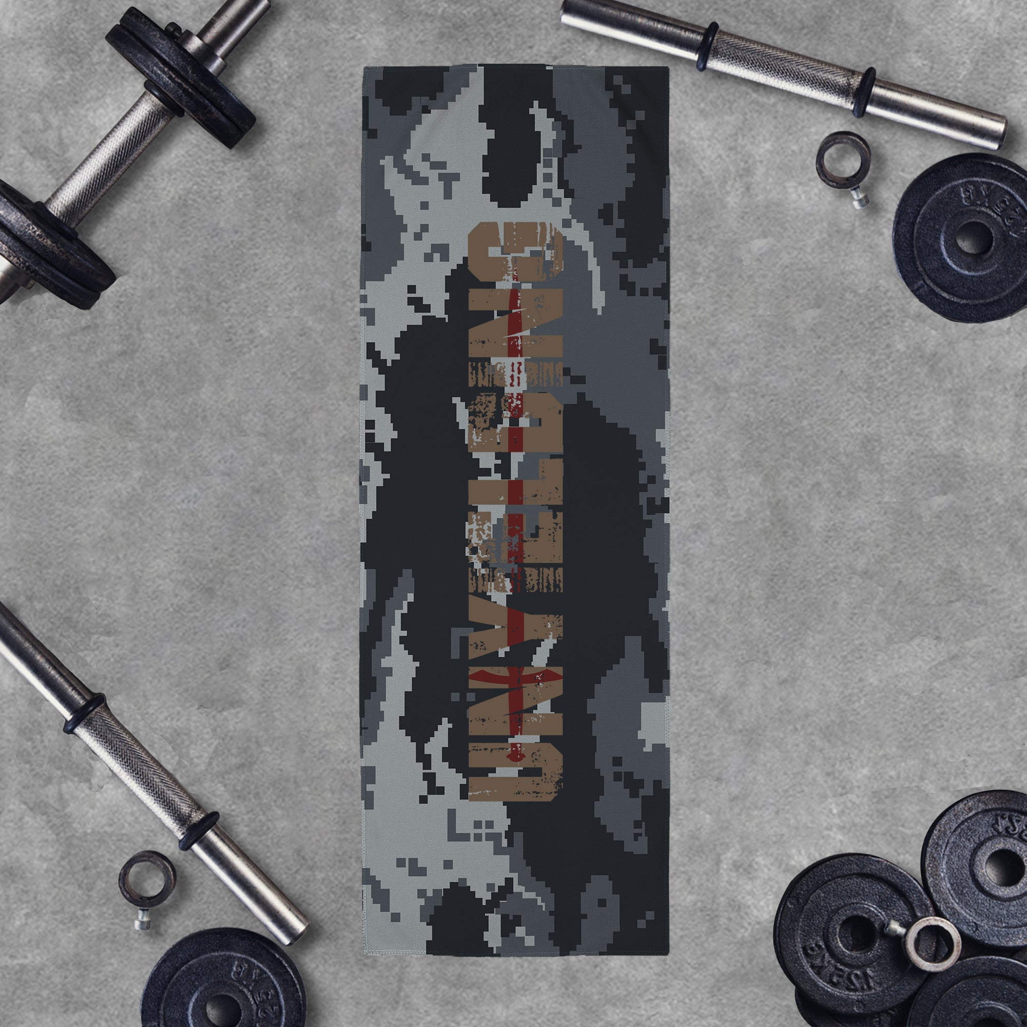 Camouflage Unyielding Graphic Workout Cooling Towel