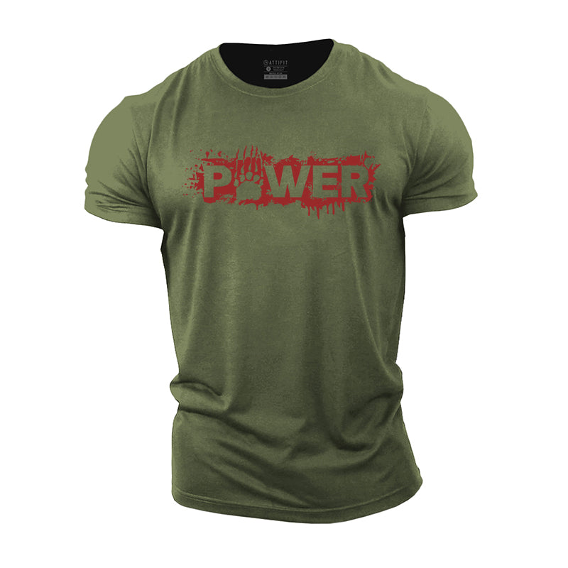 Cotton Power Graphic Men's T-shirts