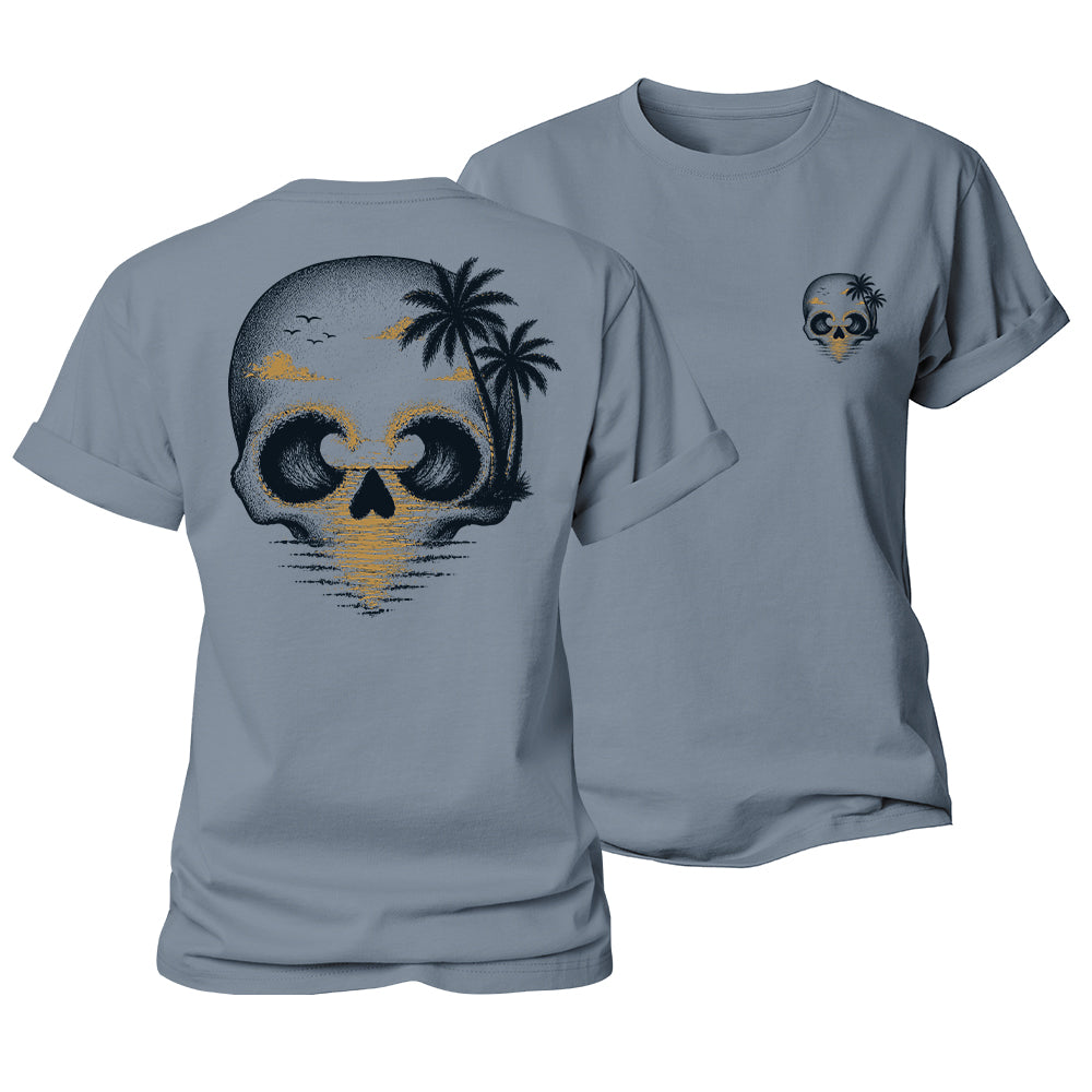 Ocean Skull Escape Women's Cotton T-Shirt