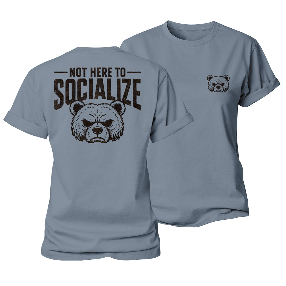 Not Here Socializing Women's Cotton T-Shirt