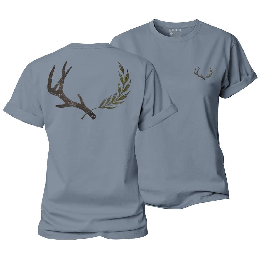 Antler Leaf Women's Cotton T-Shirt