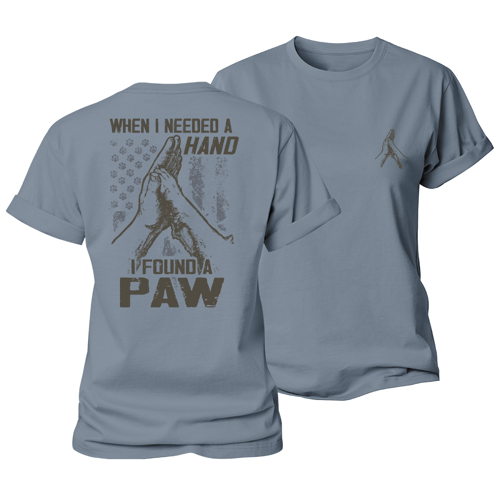 When I Need a Hand, I Found a Paw Women's Cotton T-Shirt