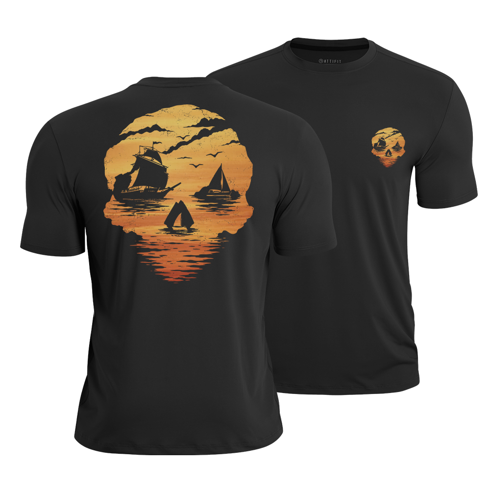 Sea Born Spirit Skull Quick-Dry T-Shirt