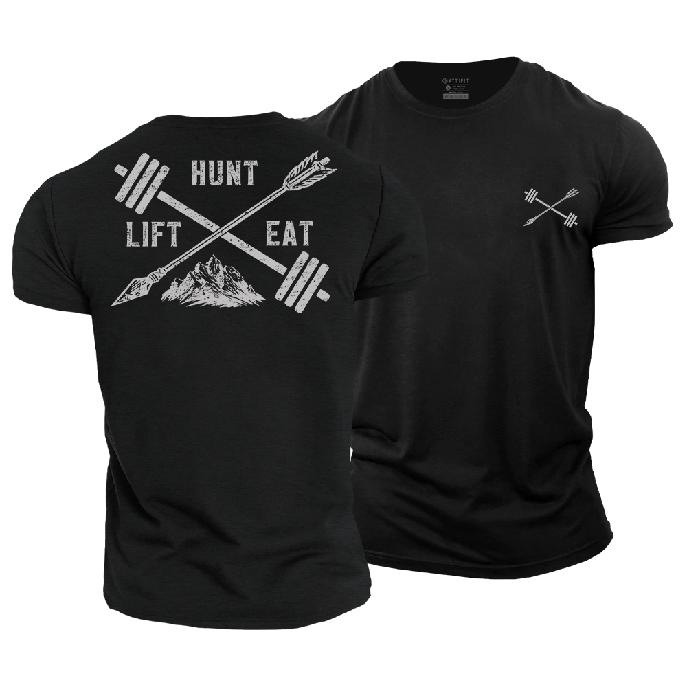 Hunt Lift Eat Cotton T-Shirt
