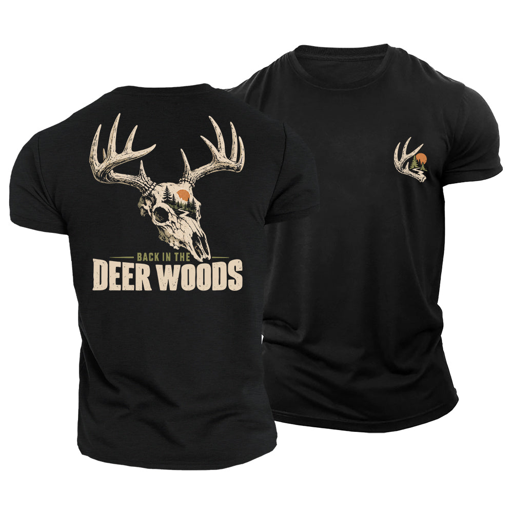 Back In Deer Woods Cotton T-Shirt