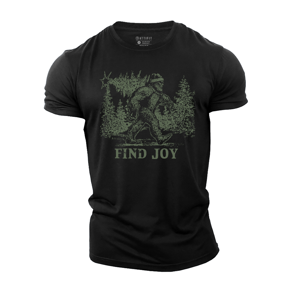 Find Joy Sasquatch Cotton T-Shirt