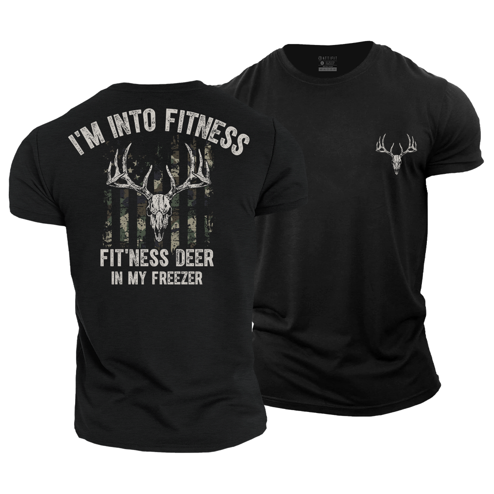 Fit'ness Deer in My Freezer Cotton T-Shirt