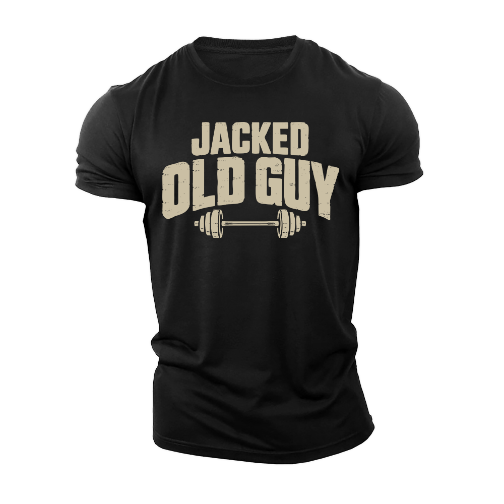 Jacked Old Guy Cotton T-Shirt