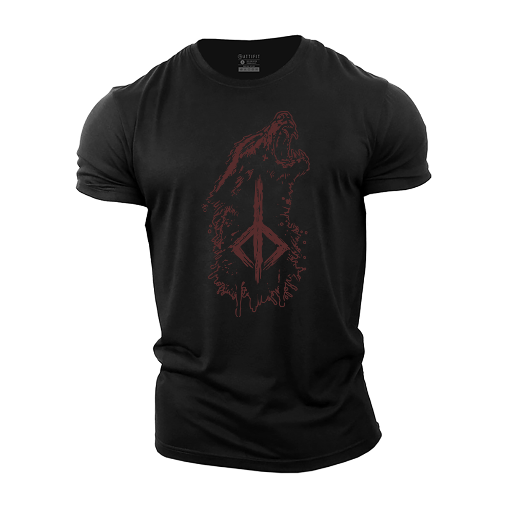 Viking Hunter Rune Cotton T-Shirt