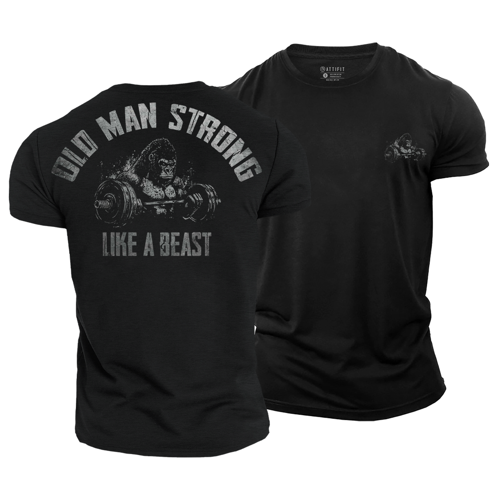 Old Men Strong Cotton T-Shirt