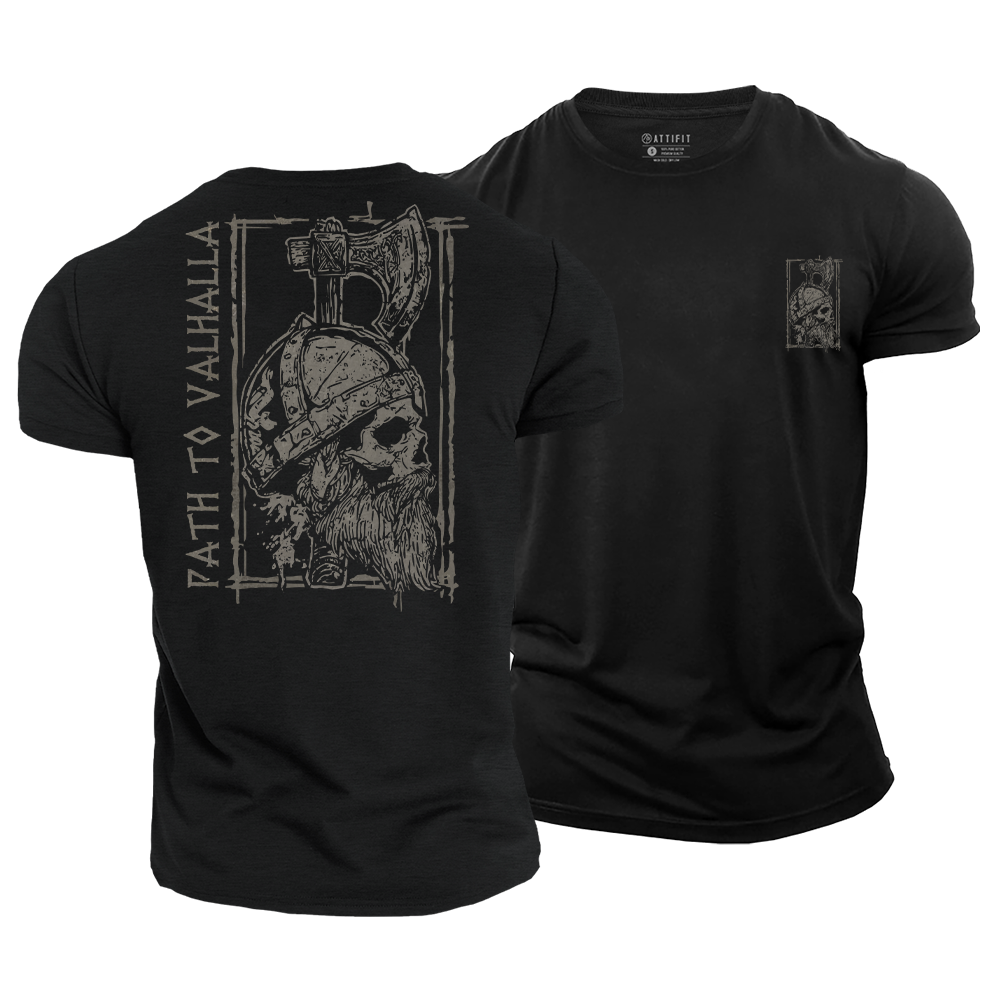 Wikinger-Grafik-T-Shirts aus Baumwolle