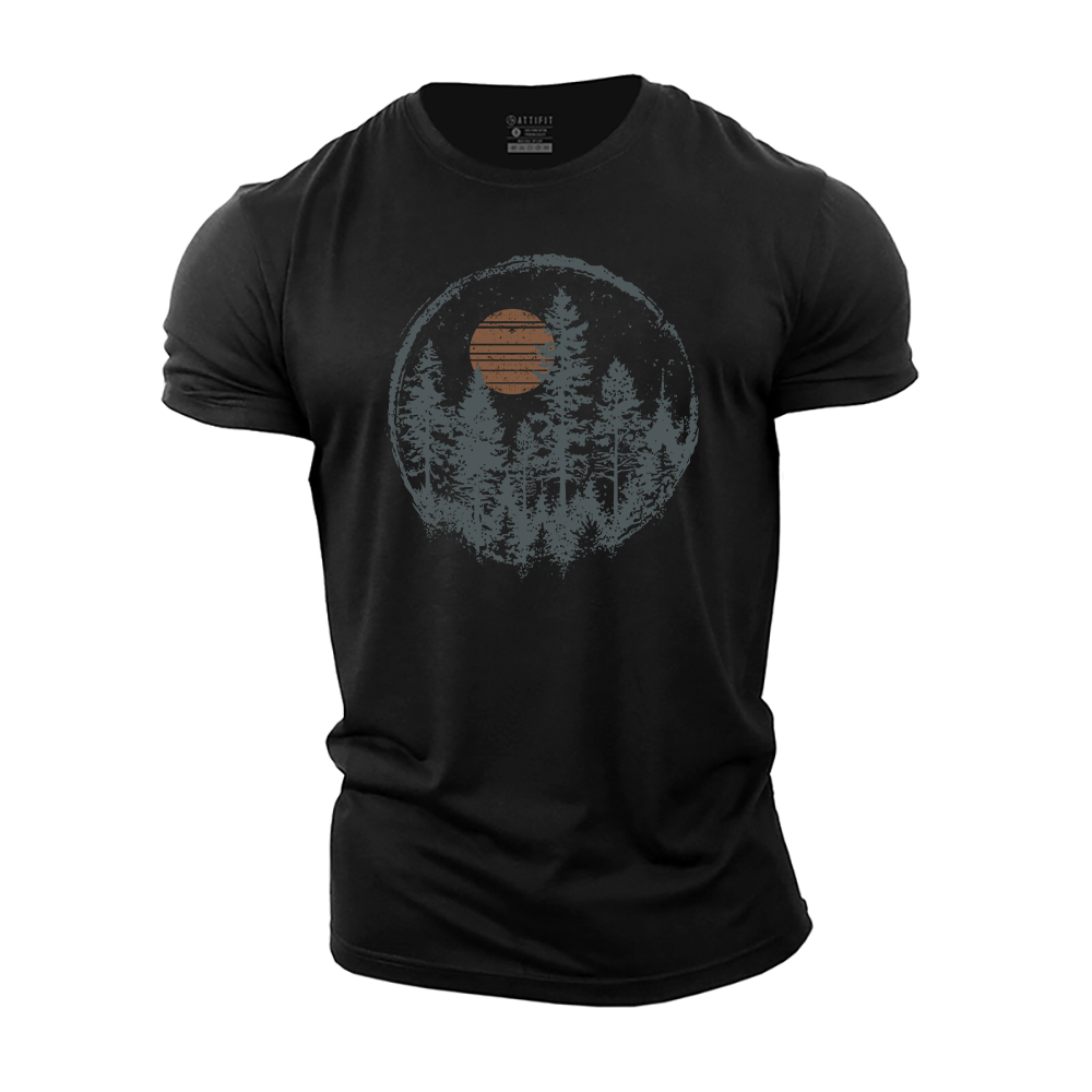 Forest Silhouette Cotton T-Shirt