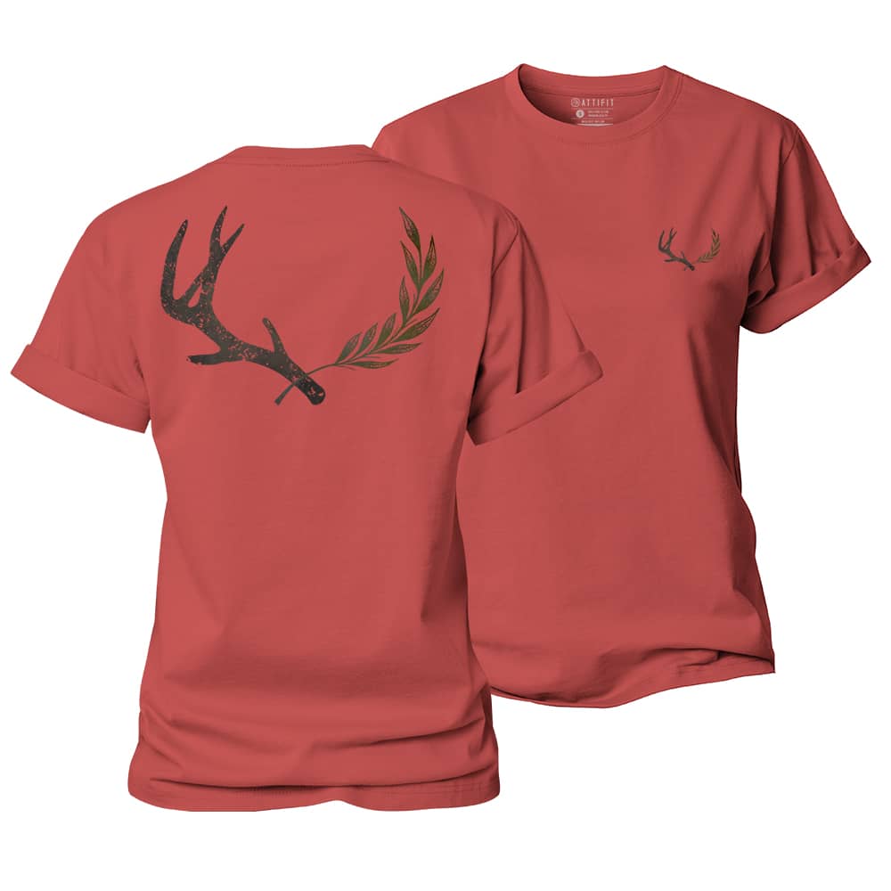 Antler Leaf Women's Cotton T-Shirt