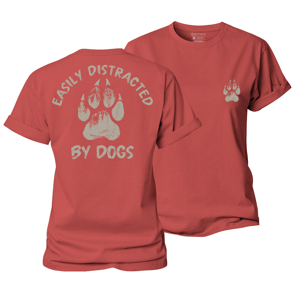Easily Distracted by Dogs Women's Cotton T-Shirt