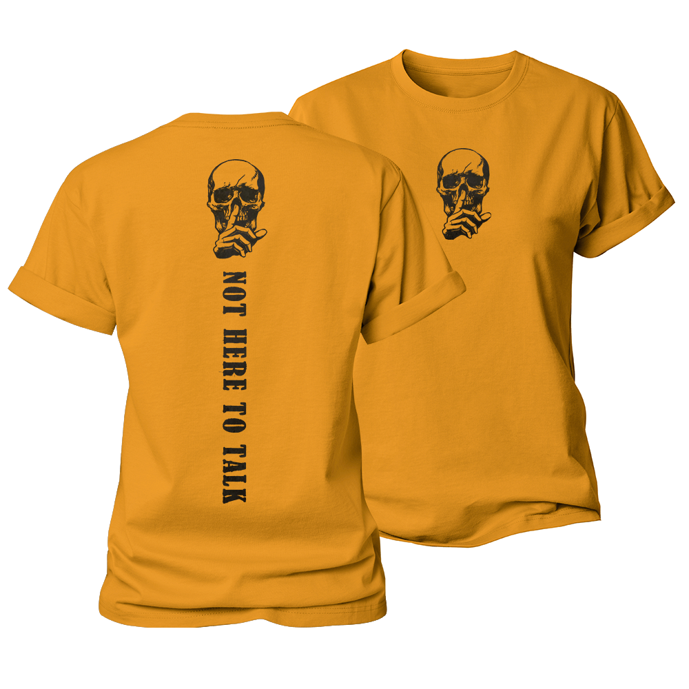 Not Here to Talk Women's Cotton T-Shirt