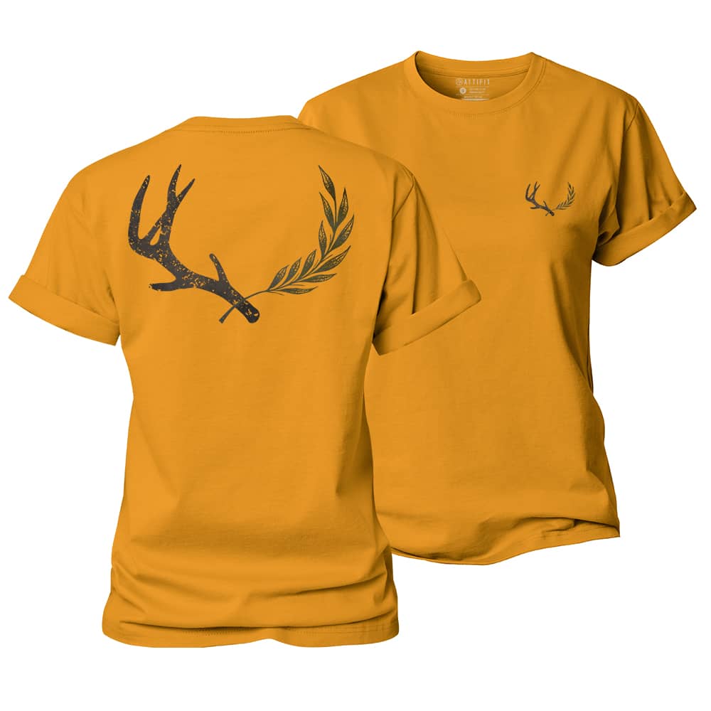 Antler Leaf Women's Cotton T-Shirt