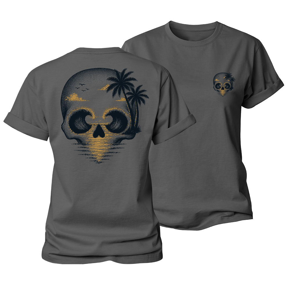 Ocean Skull Escape Women's Cotton T-Shirt