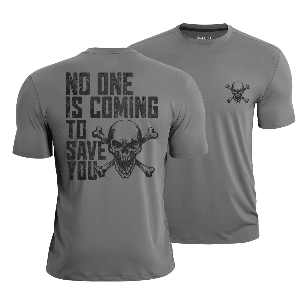 Save Yourself Skull Quick-Dry T-Shirt