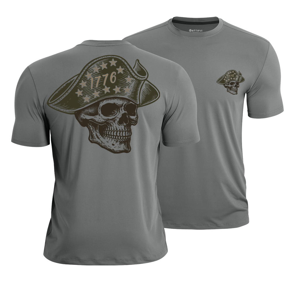 1776 Patriot Skull Quick-Dry T-Shirt