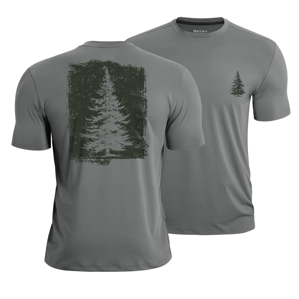Pine Tree Silhouette Quick-Dry T-Shirt